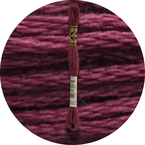 DMC Mouliné Spécial 25 Broderigarn, Ensfarvet, Blå/Lilla nuancer